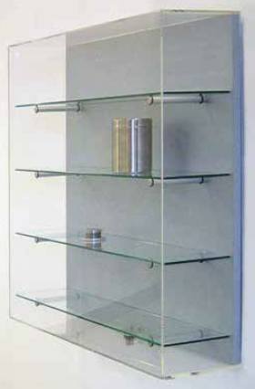 Wandvitrine 800x800x200 mm LxHxT