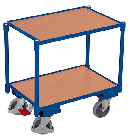 Euro-System-Roller, 605x410 mm BxT mit 2 Ladeflächen/Rand