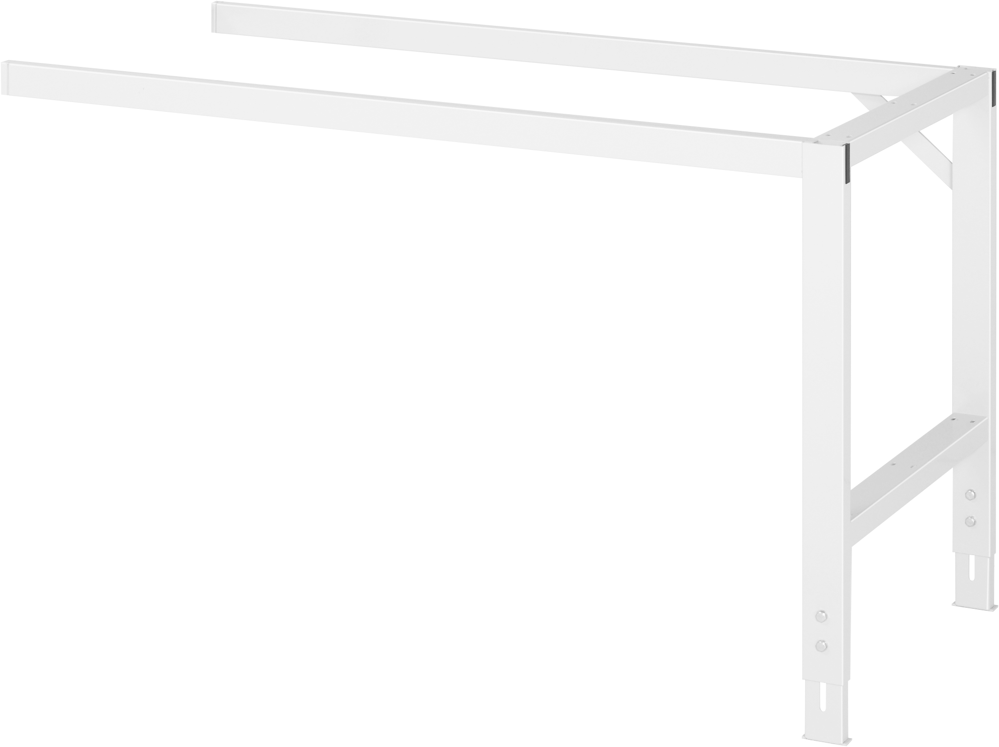 Arbeitstisch - Anbaugestell, B 1340 x T 860 x H 740-1060 mm, ohne Platte