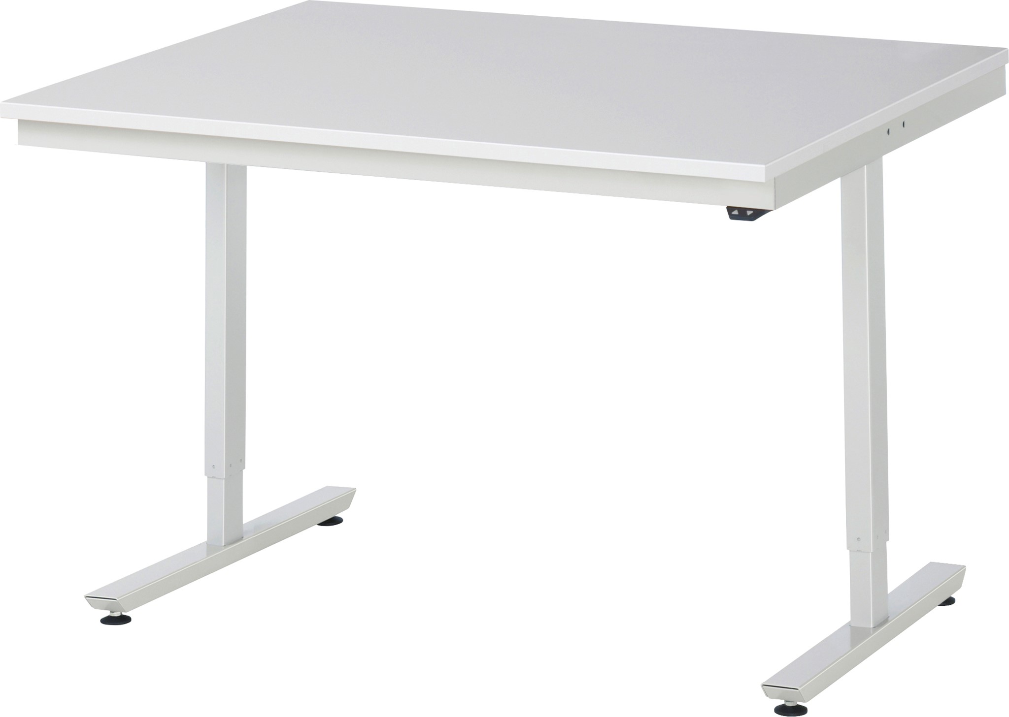 Arbeitstisch 1250x1000x720-1120 mm BxTxH mit EGB-Melamin-Platte 28 mm