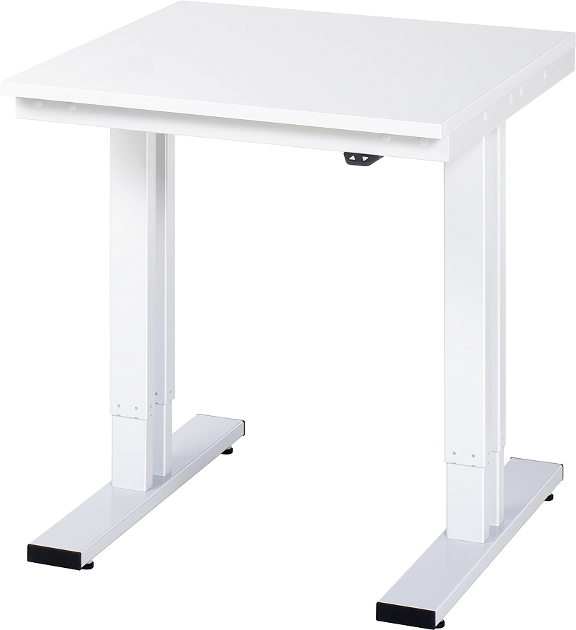 Arbeitstisch 750x800x720-1120 mm BxTxH mit EGB-Melamin-Platte 28 mm