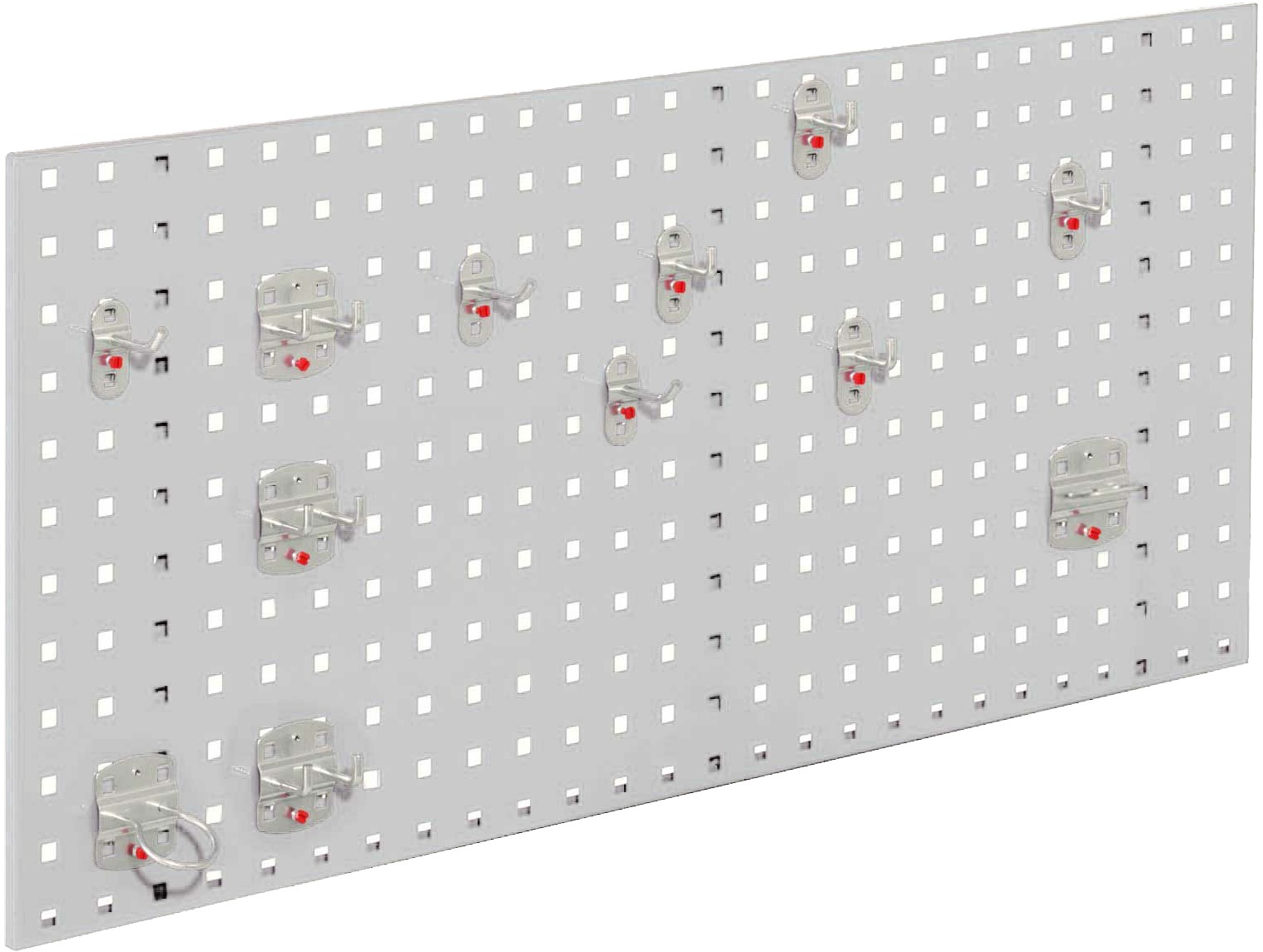 Loch-/Magnetwand Einsteigerset 2, 1 x Lochplatte, 1 Werkzeughalterset 12-teilig