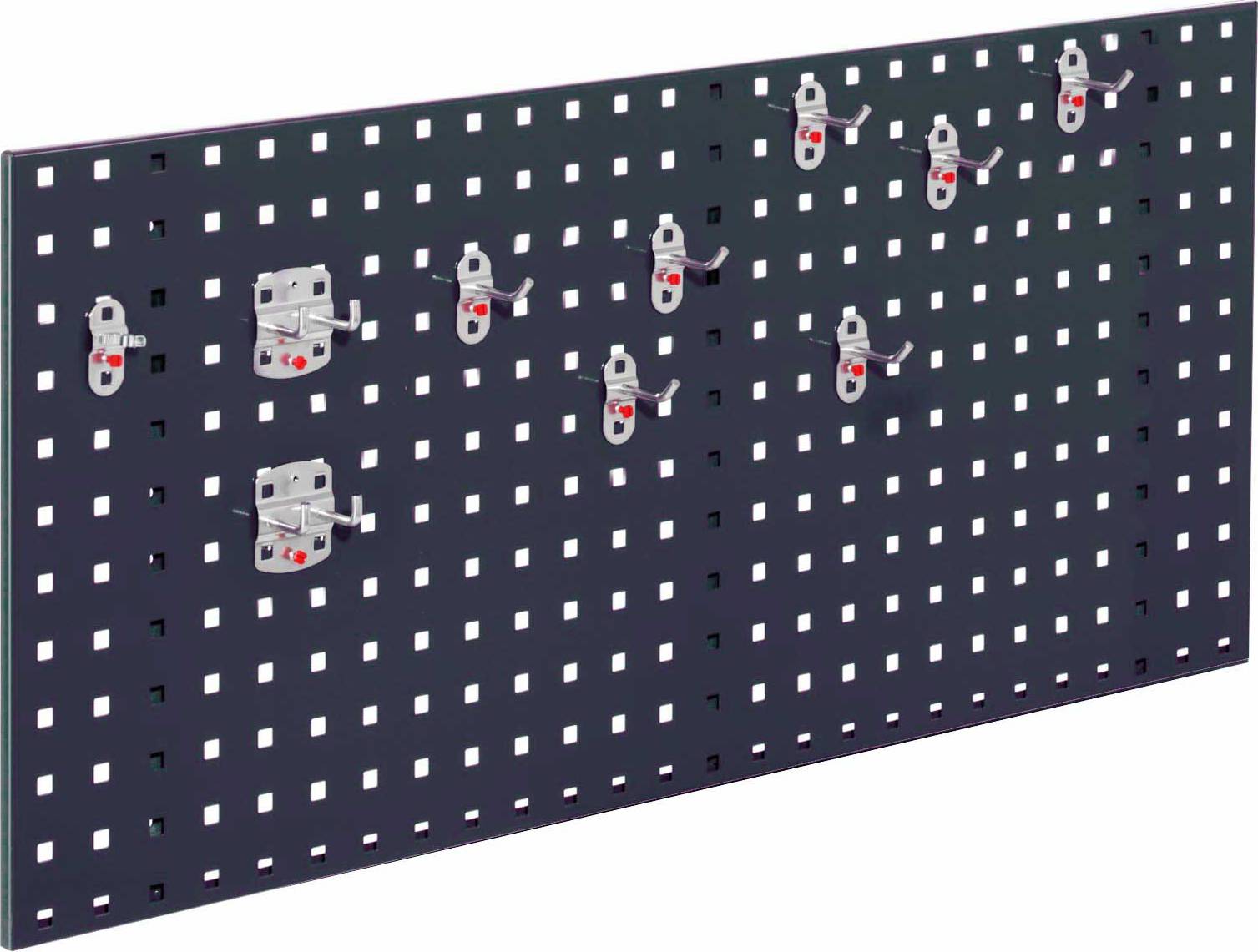 Loch-/Magnetwand Einsteigerset 5, 1 x Lochplatte, 1 Werkzeughalterset 10-teilig