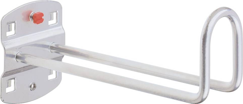 Kabelhalter Hakenende 50 mm hoch, Länge 150 mm, alufarben
