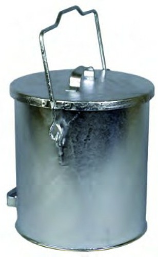 Mülleimer 30 Liter, mit übergreifendem Gleitdeckel