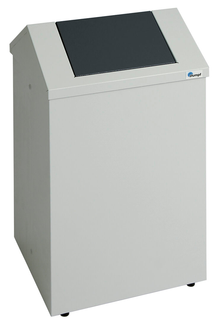 Abfalltrennsystem Modell PWK 45 Liter, lichtgrau/anthrazitgrau