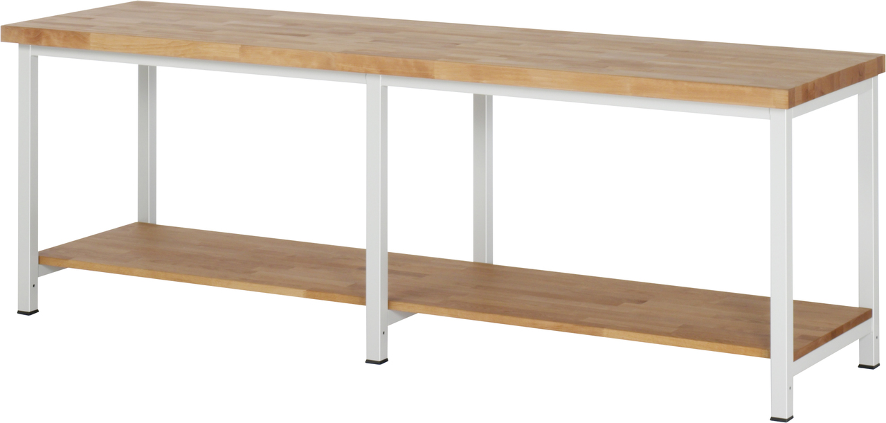 Werkbank fixe Höhe, 2500x700x840mm LxTxH