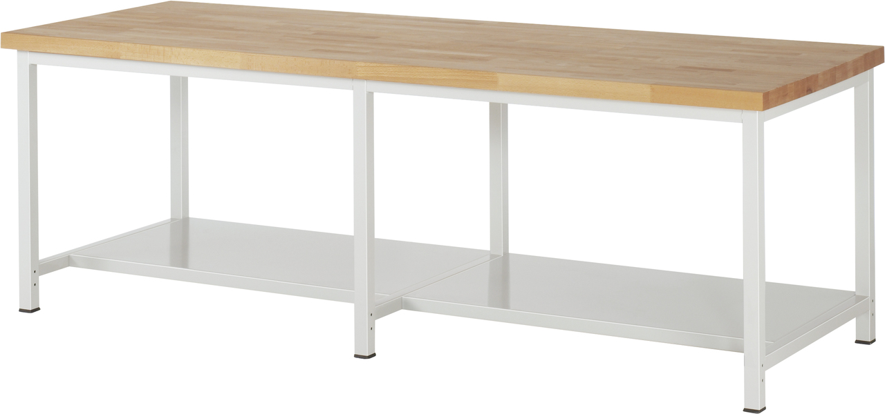 Werkbank fixe Höhe, 2500x900x840mm LxTxH