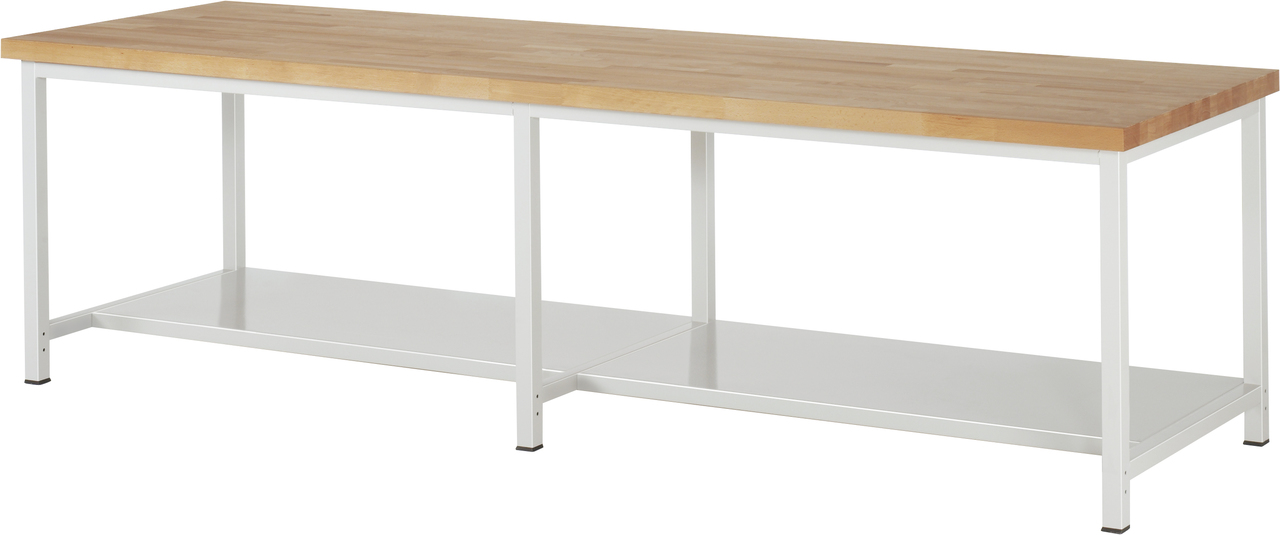 Werkbank fixe Höhe, 3000x900x840mm LxTxH