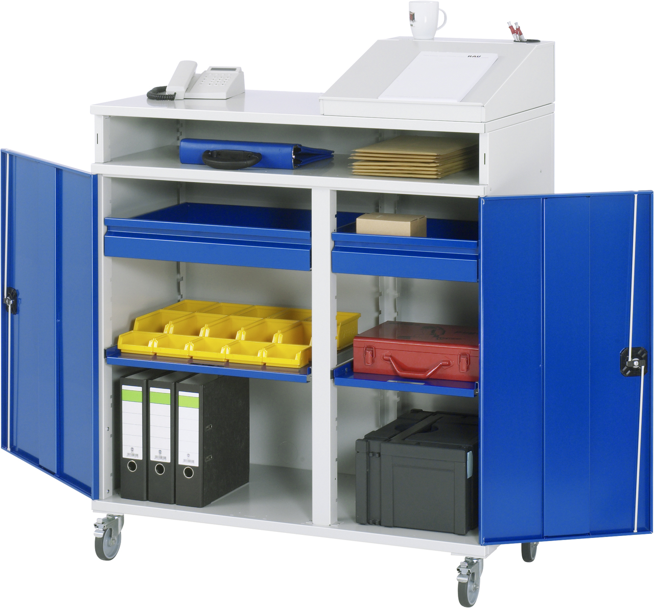 Beistellschrank-Stehpult, Modell 08