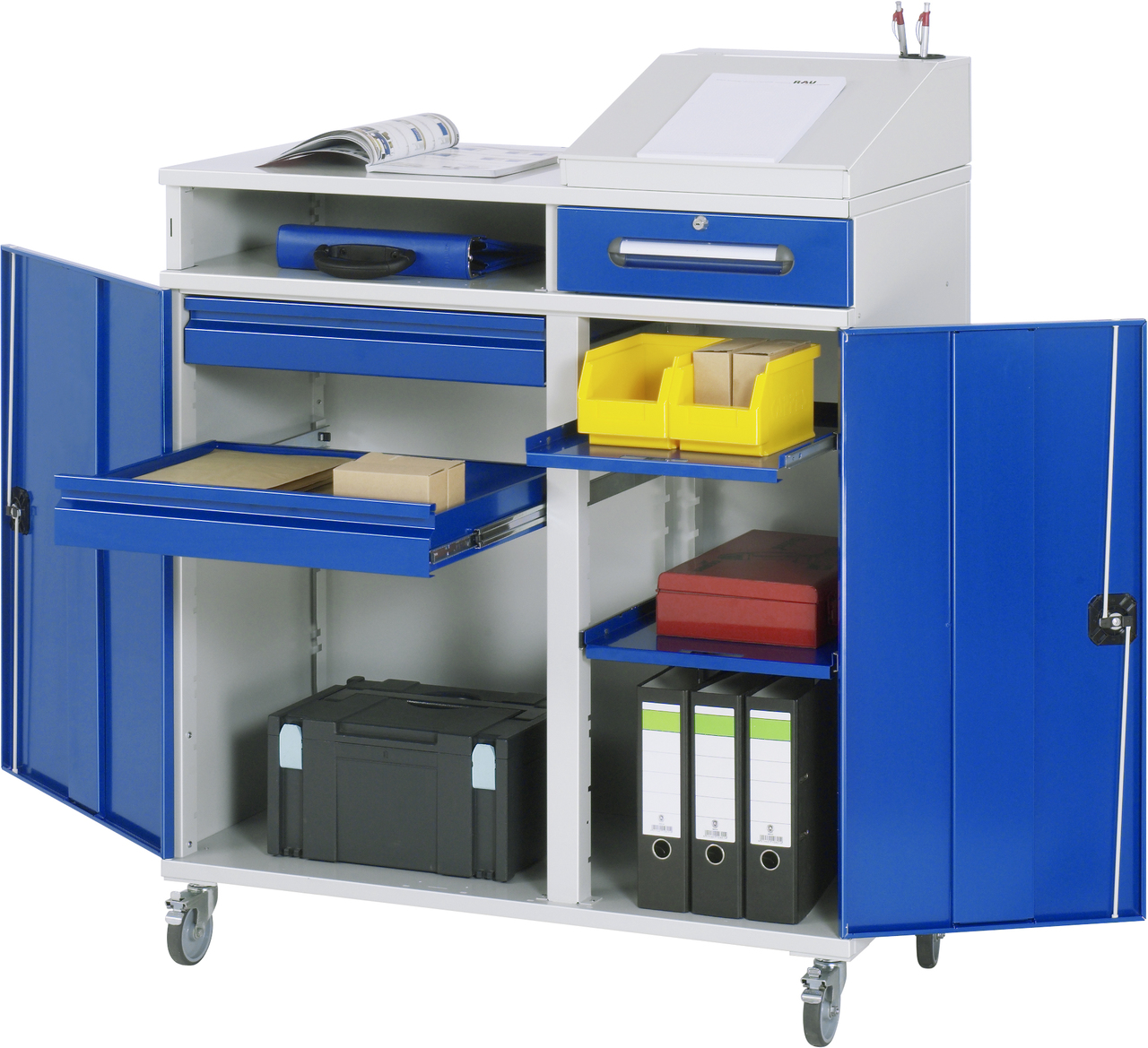 Beistellschrank-Stehpult, Modell 07