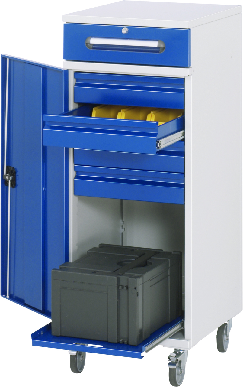 Beistellschrank-Stehpult, Modell 33, mobil