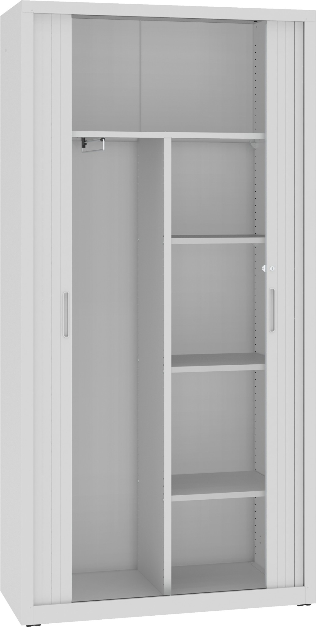 Garderoben-/Wäscheschrank, 1990x1000x435 mm HxBxT, mit Rollladen, SBM 218 M