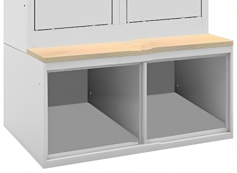 Schuhfach mit Sitzbank, Breite 600 mm für ML-Garderobenschränke