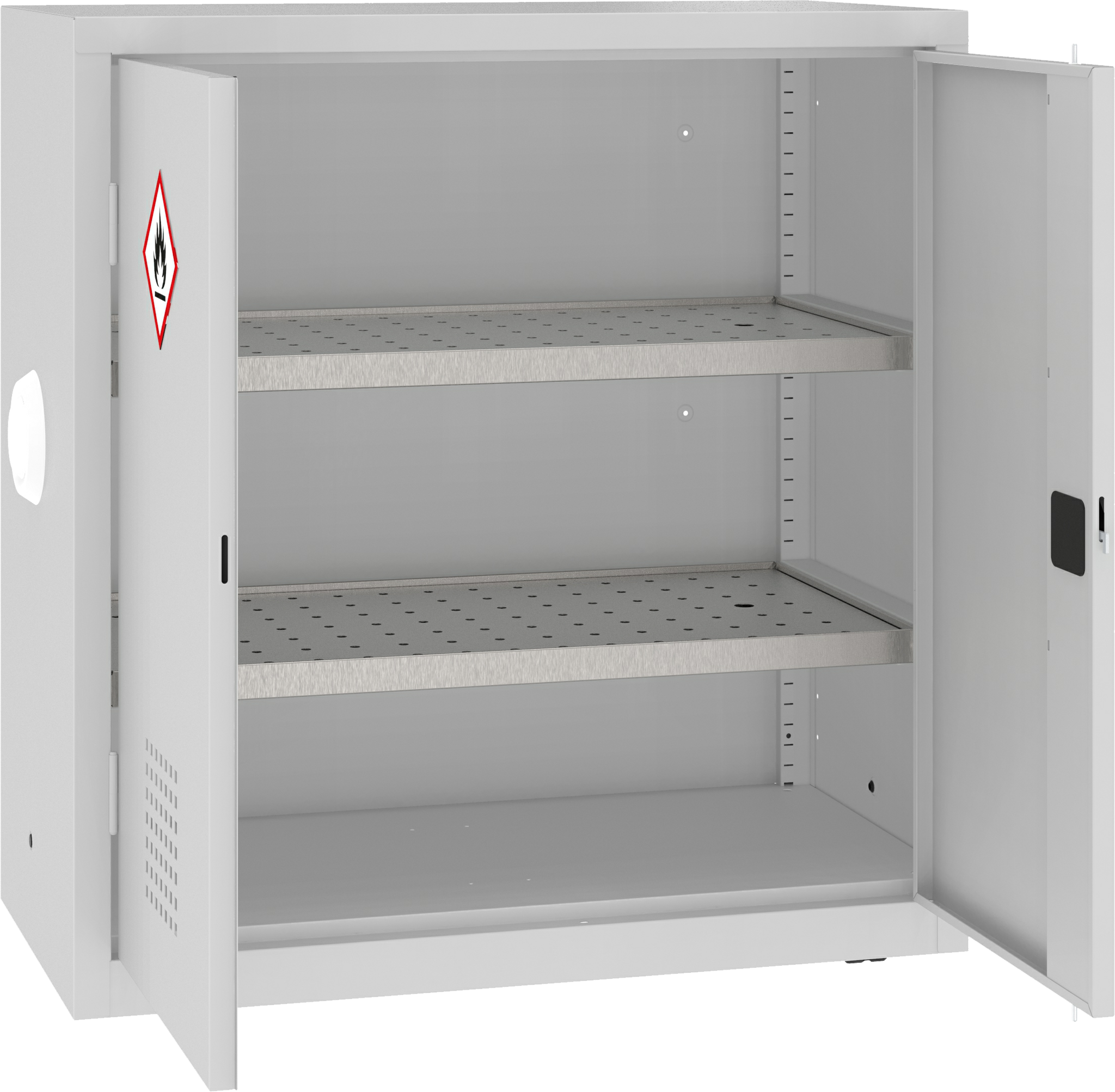 Chemikalienschrank, 1040x1000x500 mm HxBxT, MSW110/5-24pa