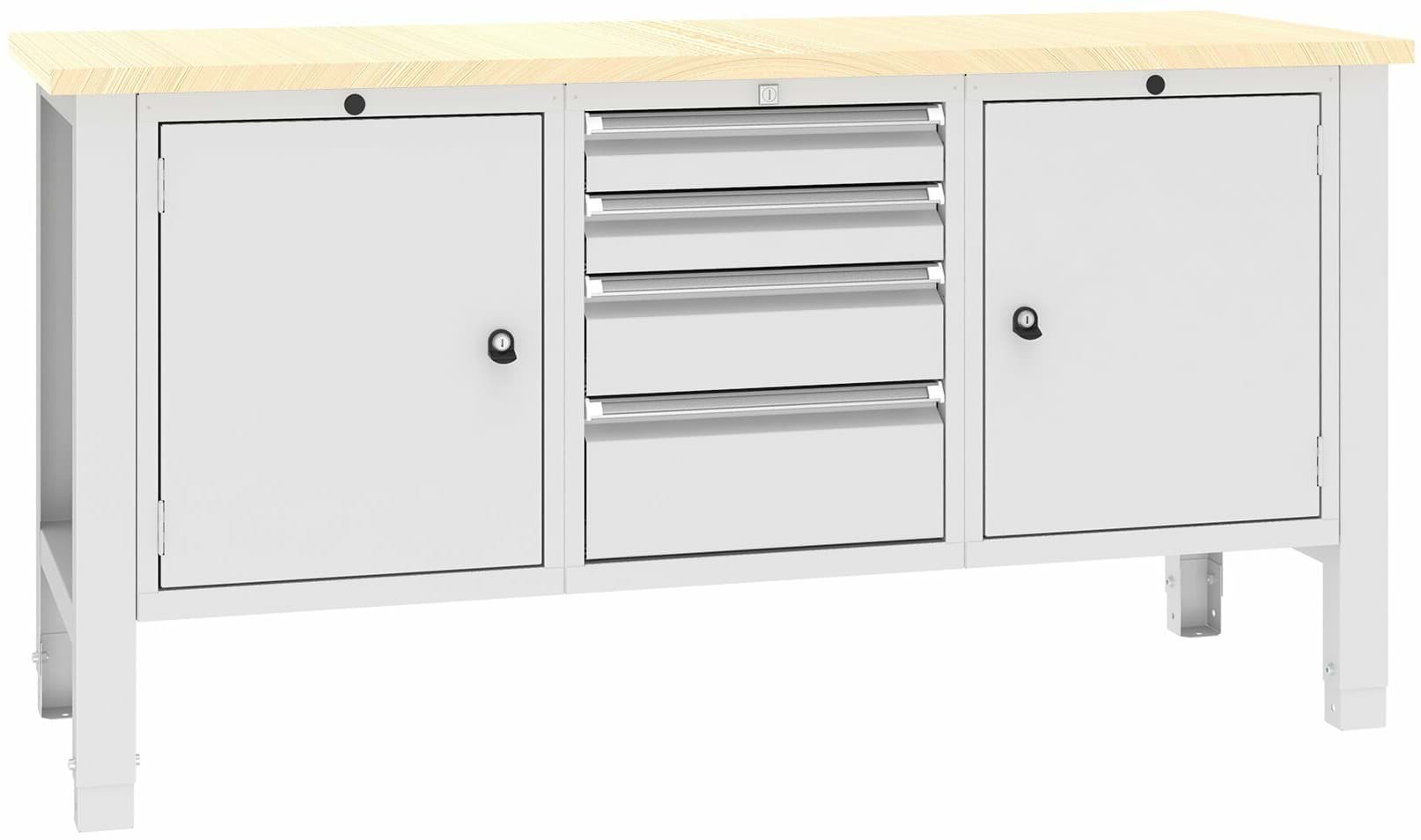 Werkbank SWT 17/5, var. Höhe, 1765x620x850-900 mm LxTxH