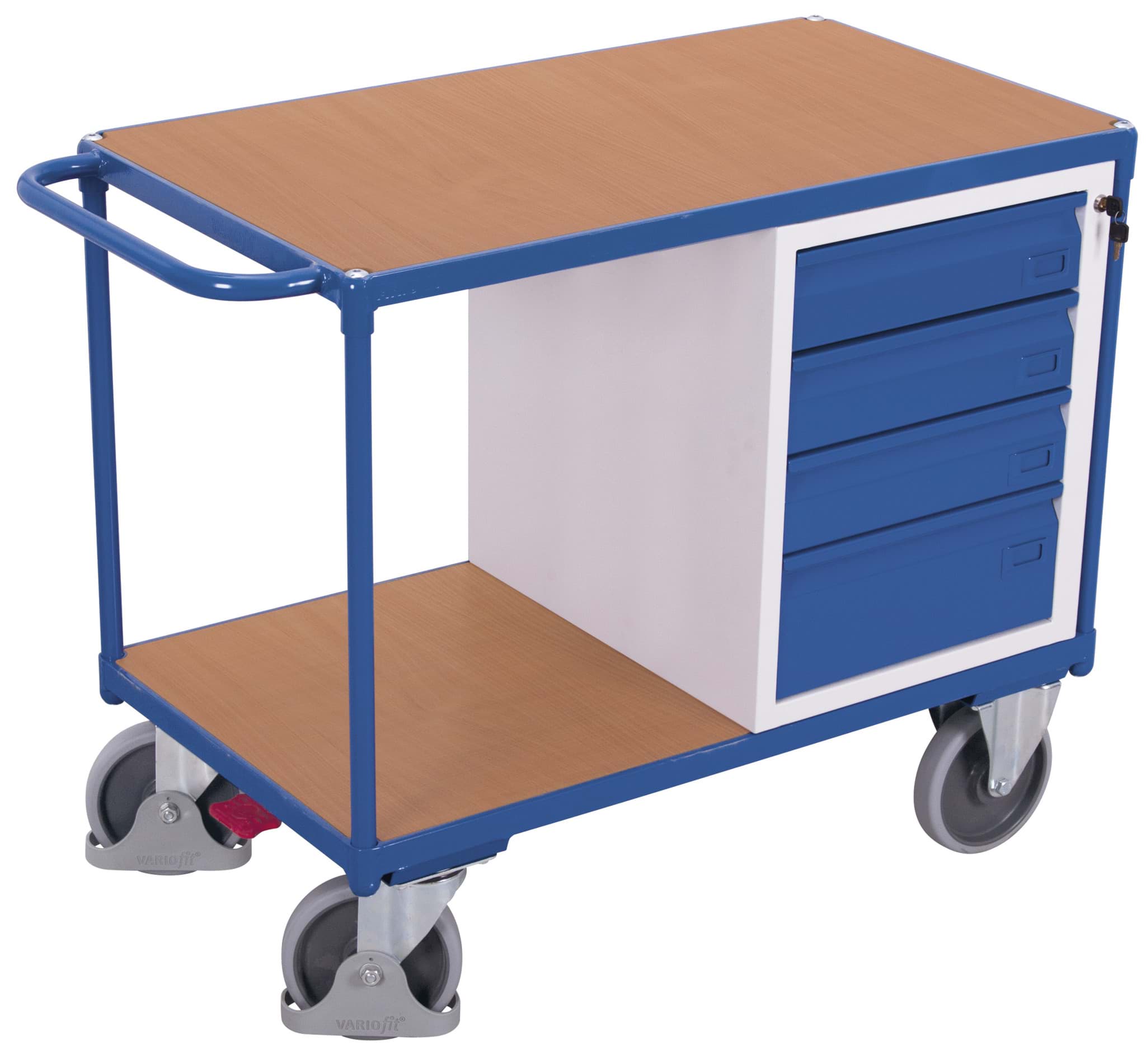 Werkstattwagen, 2 Ladeflächen 1190x600x930 mm BxTxH