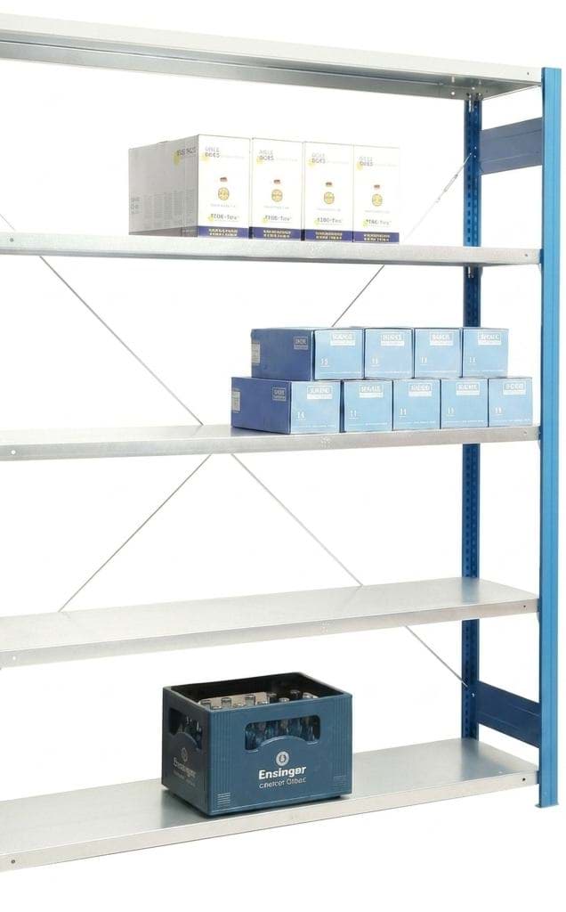 Anbauregal 2000x1285x300 mm HxBxT in diversen Farben
