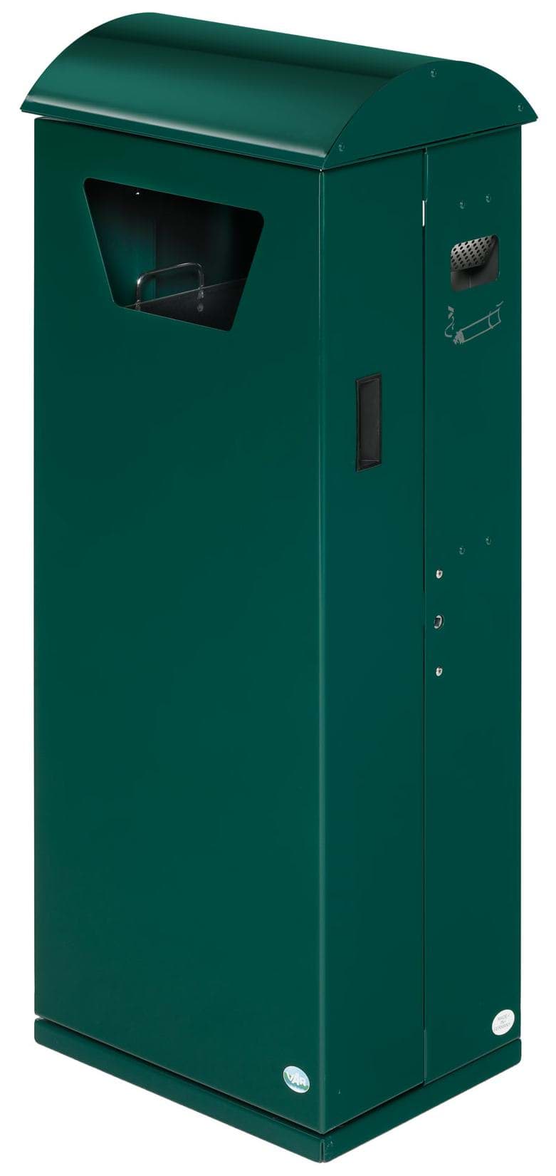 Abfallsammler-Ascher-Kombination AG 110 mit Runddach