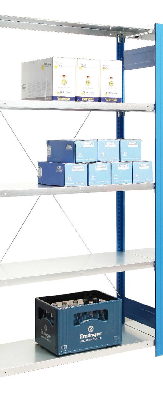 Anbauregal 3000x1005x600 mm HxBxT in diversen Farben
