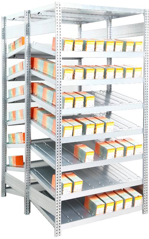 Kanban Doppelanbauregal 2000x1005x (2x800) mm HxBxT